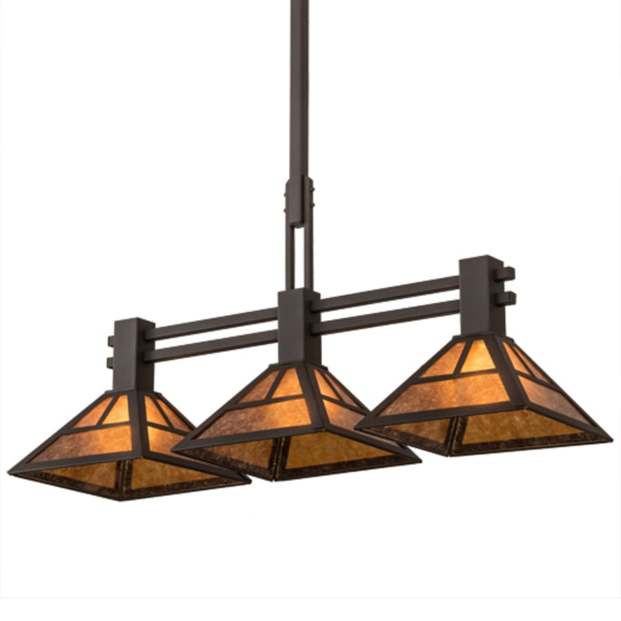 Meyda Tiffany 3 Light 40" Wide Linear Pendant