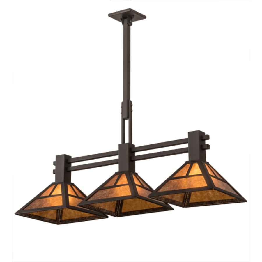 Meyda Tiffany 3 Light 40" Wide Linear Pendant