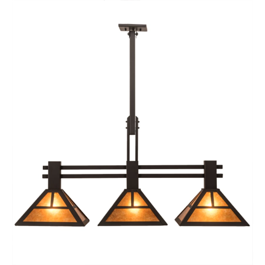 Meyda Tiffany 3 Light 40" Wide Linear Pendant