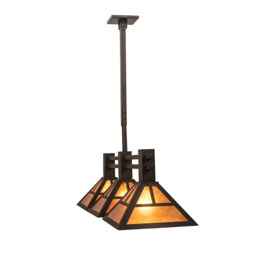 Meyda Tiffany 3 Light 40" Wide Linear Pendant