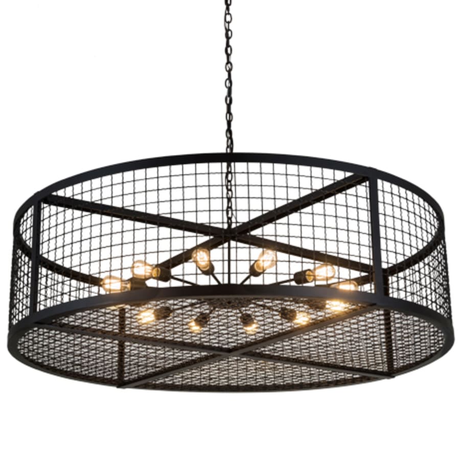 Meyda Tiffany 12 Light 60" Wide Cage Pendant