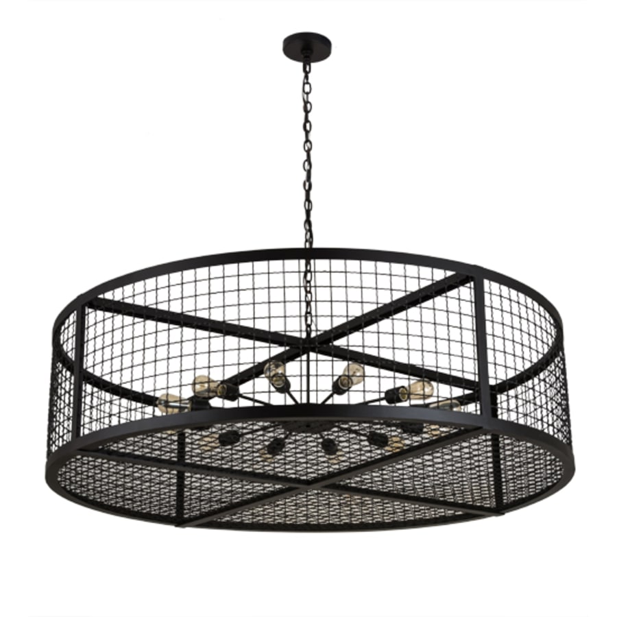 Meyda Tiffany 12 Light 60" Wide Cage Pendant