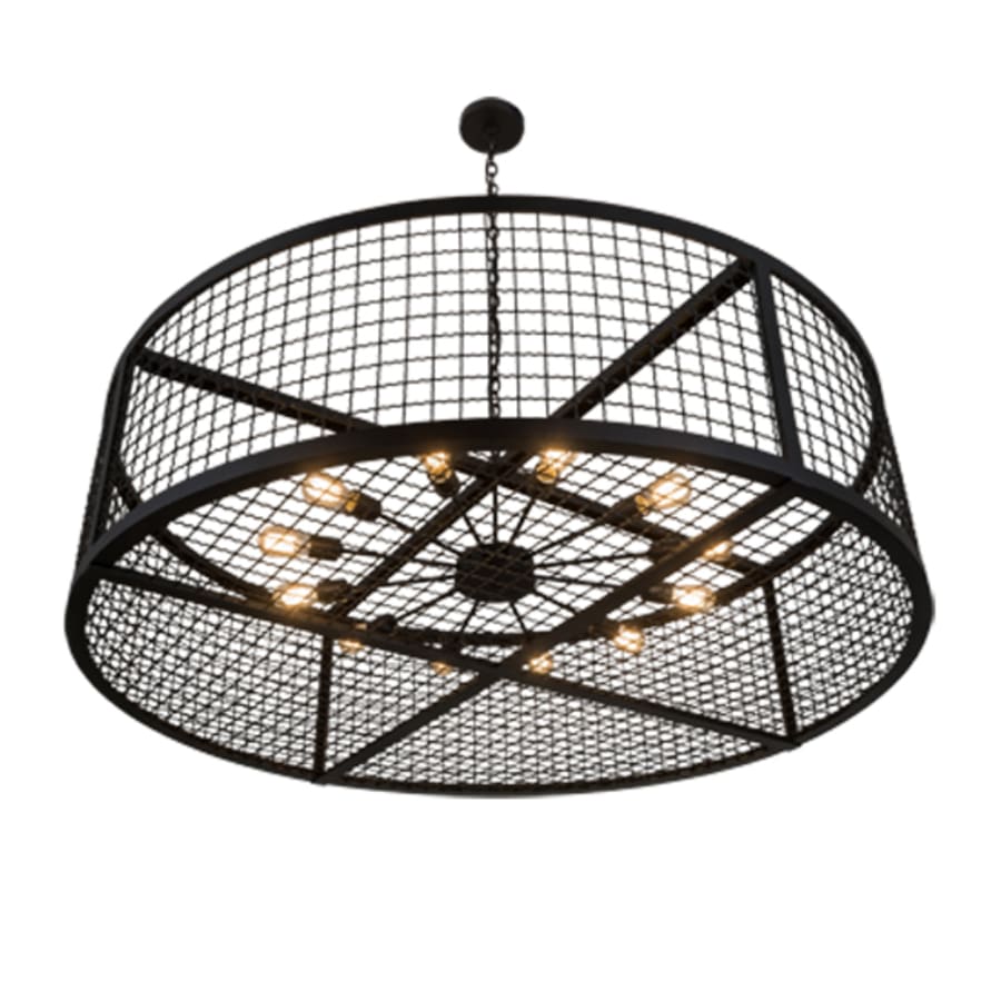 Meyda Tiffany 12 Light 60" Wide Cage Pendant