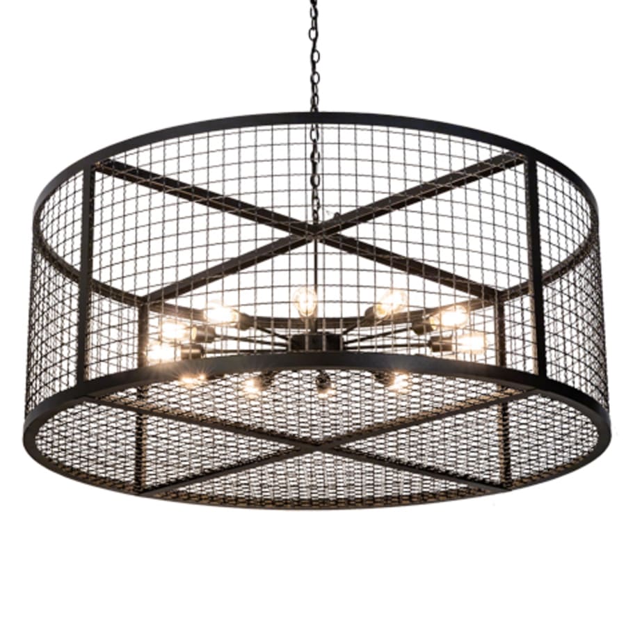 Meyda Tiffany 12 Light 60" Wide Cage Pendant