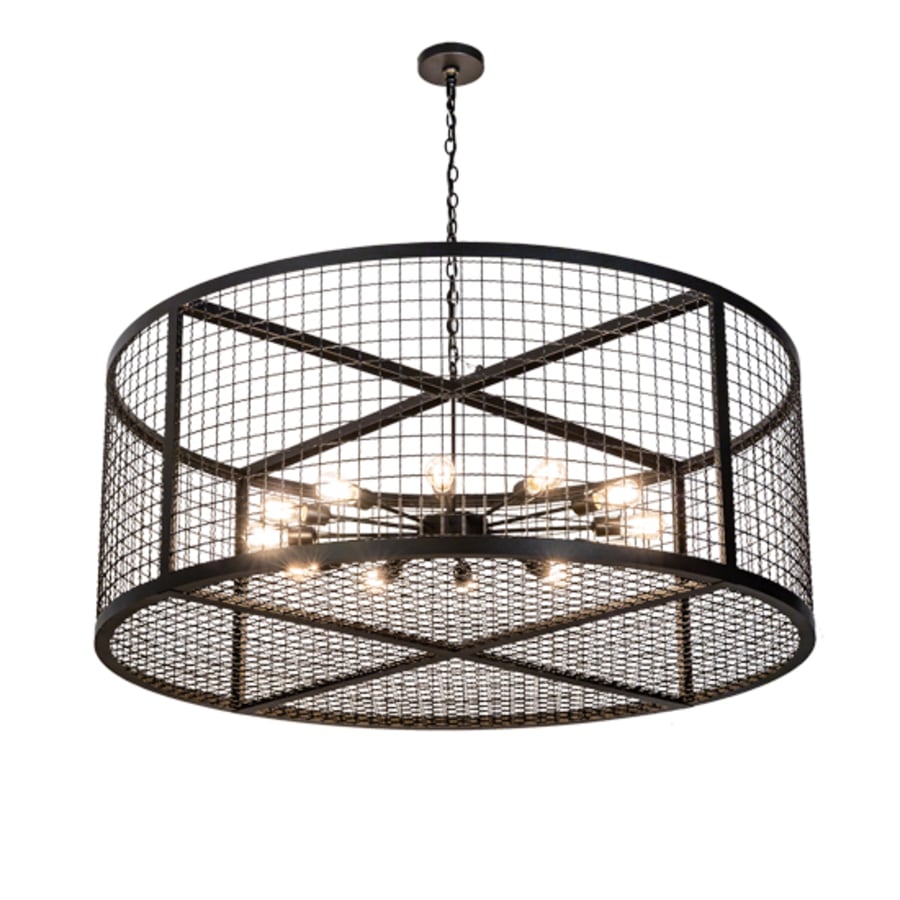 Meyda Tiffany 12 Light 60" Wide Cage Pendant