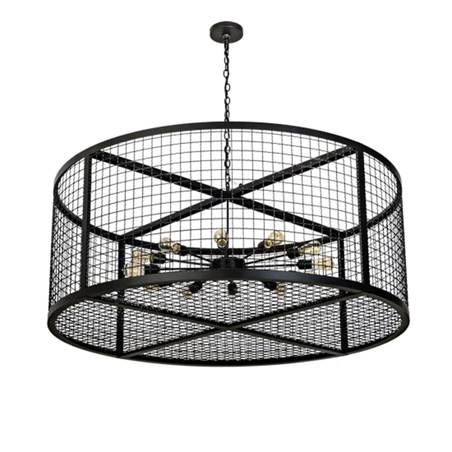 Meyda Tiffany 12 Light 60" Wide Cage Pendant