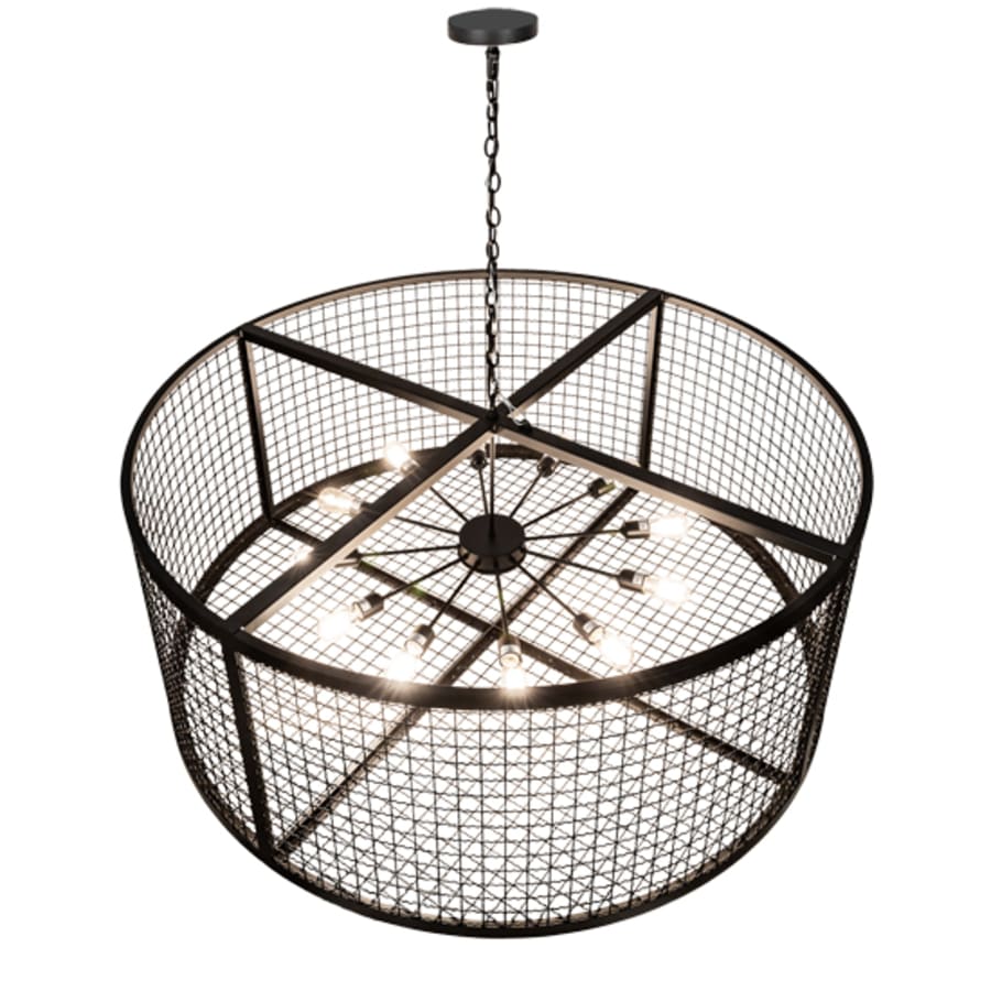 Meyda Tiffany 12 Light 60" Wide Cage Pendant