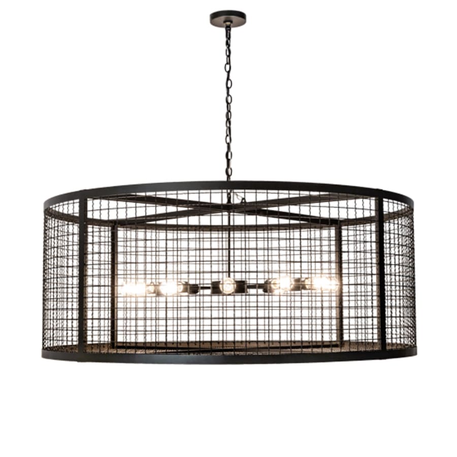 Meyda Tiffany 12 Light 60" Wide Cage Pendant