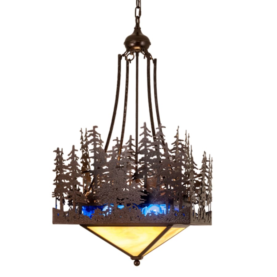 Meyda Tiffany 4 Light 28" Wide Abstract Pendant