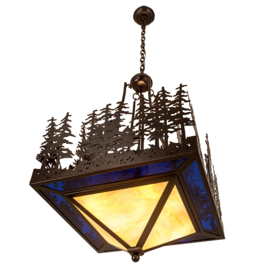 Meyda Tiffany 4 Light 28" Wide Abstract Pendant
