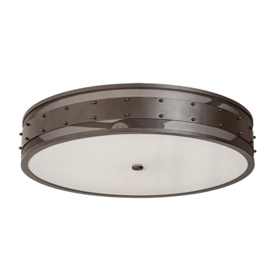 Meyda Tiffany Nolan 3 Light 30" Wide Flush Mount Drum Ceiling Fixture