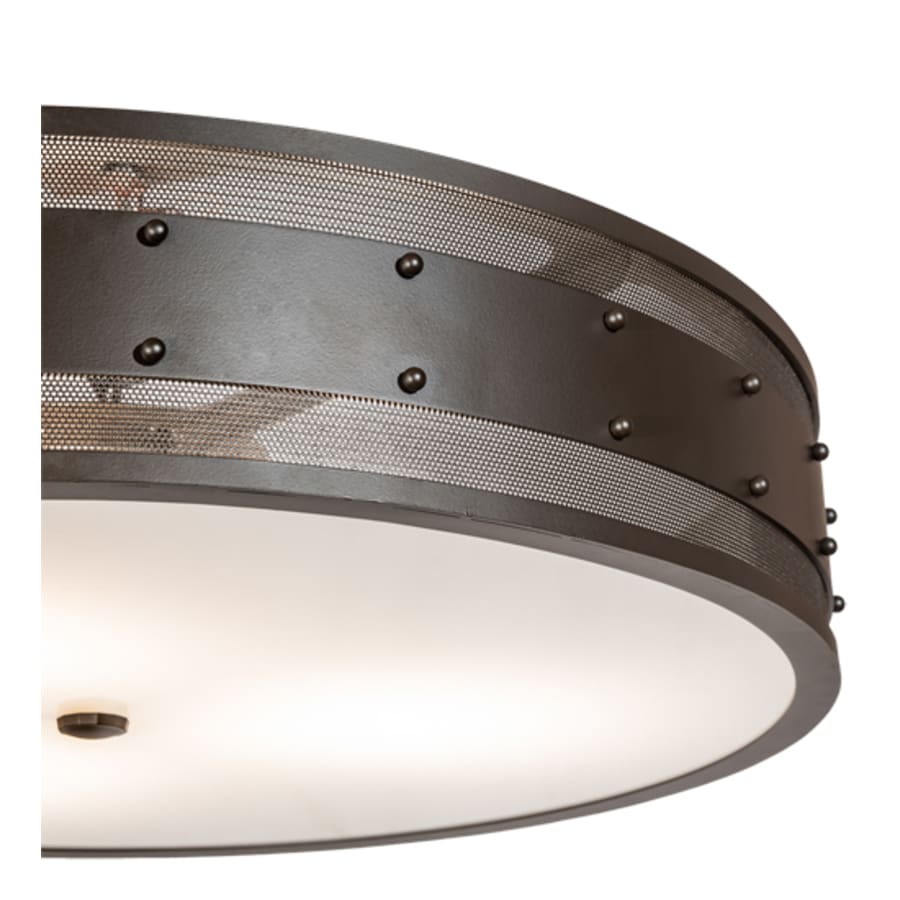 Meyda Tiffany Nolan 3 Light 30" Wide Flush Mount Drum Ceiling Fixture