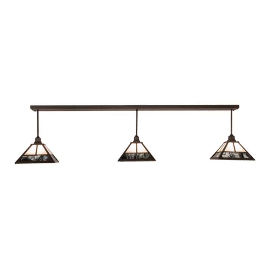 Meyda Tiffany 3 Light 84" Wide Linear Pendant