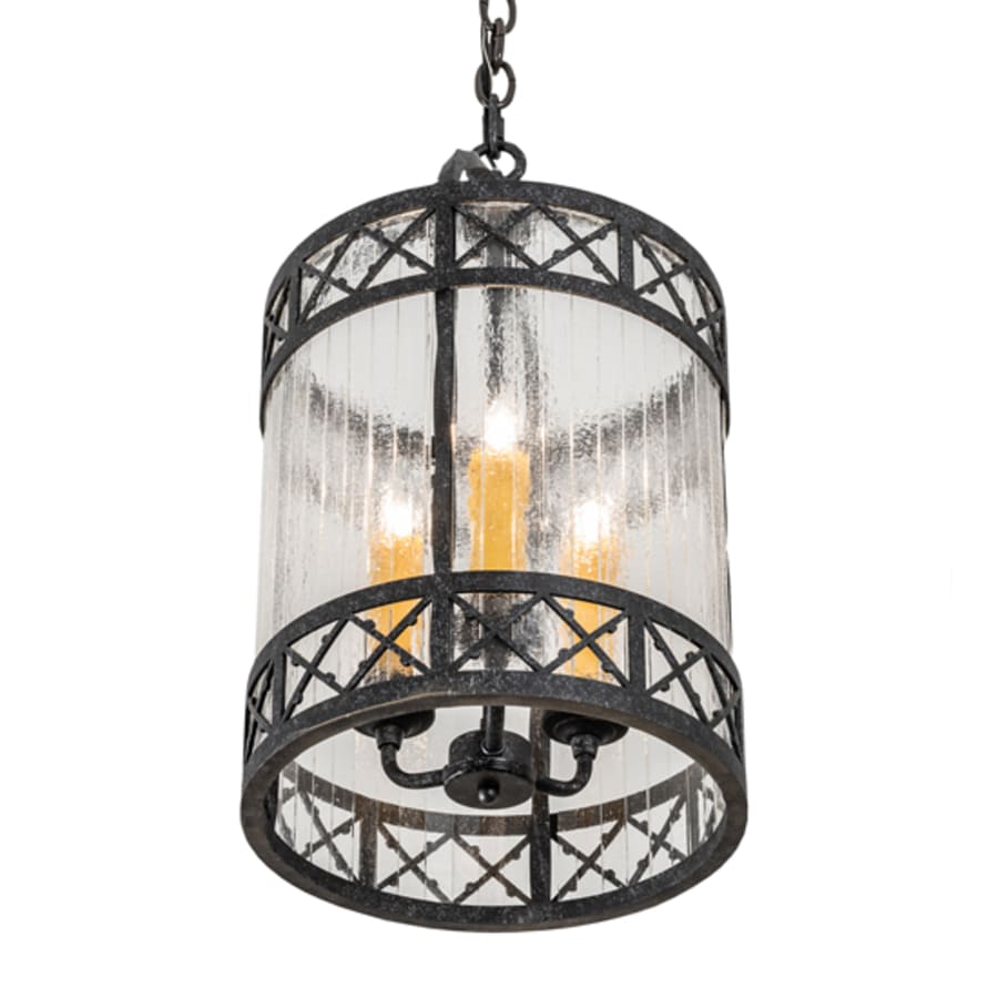Meyda Tiffany 3 Light 12" Wide Taper Candle Pendant