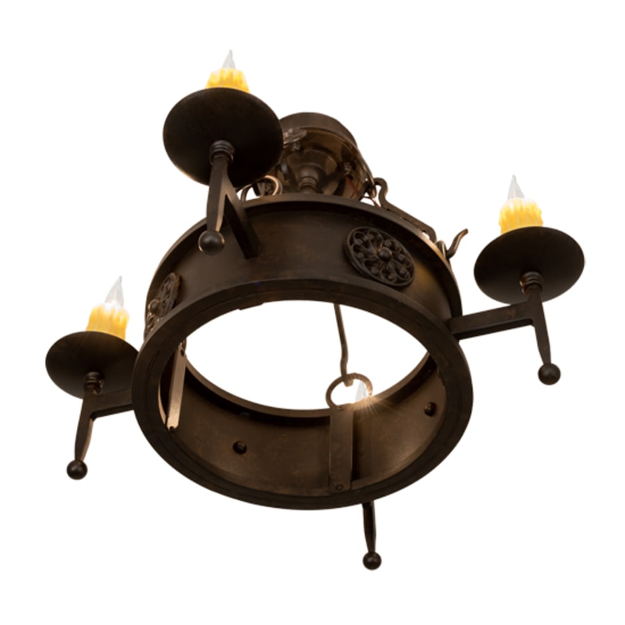 Meyda Tiffany Lorenzo 4 Light 24" Wide Semi-Flush Ceiling Fixture