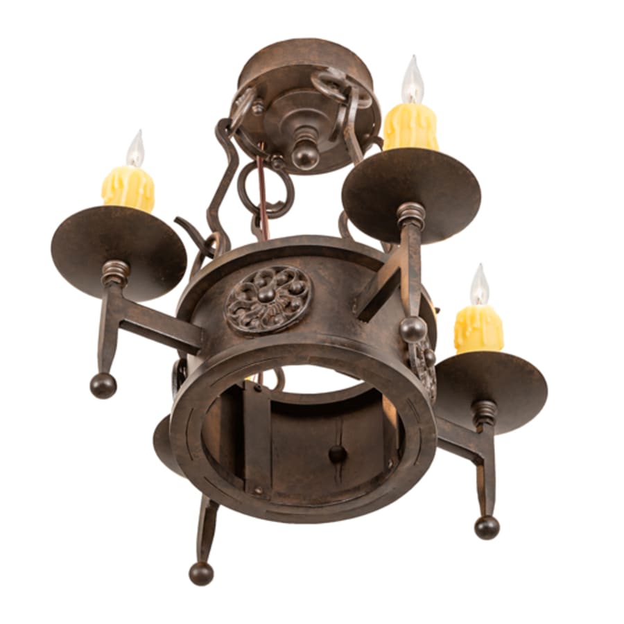 Meyda Tiffany Lorenzo 4 Light 18" Wide Semi-Flush Ceiling Fixture