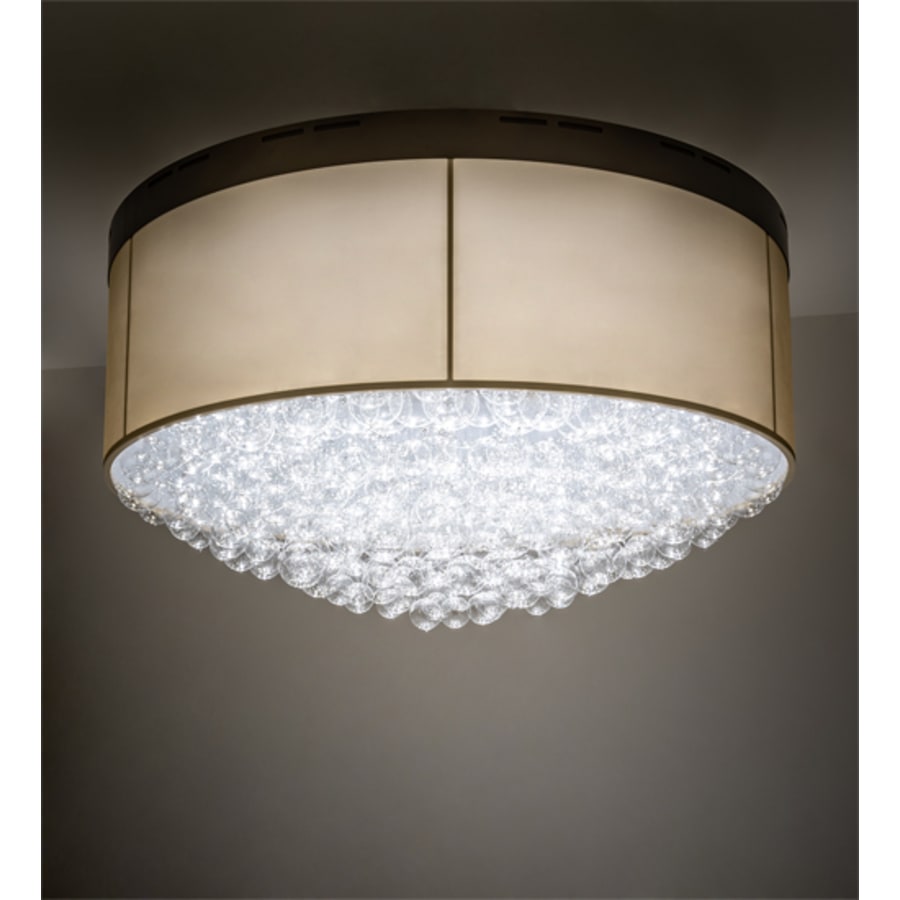 Meyda Tiffany Cilindro Bulle 70" Wide LED Semi-Flush Waterfall Ceiling Fixture
