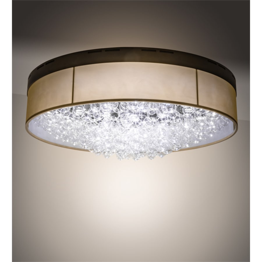 Meyda Tiffany Cilindro Bulle 70" Wide LED Flush Mount Waterfall Ceiling Fixture