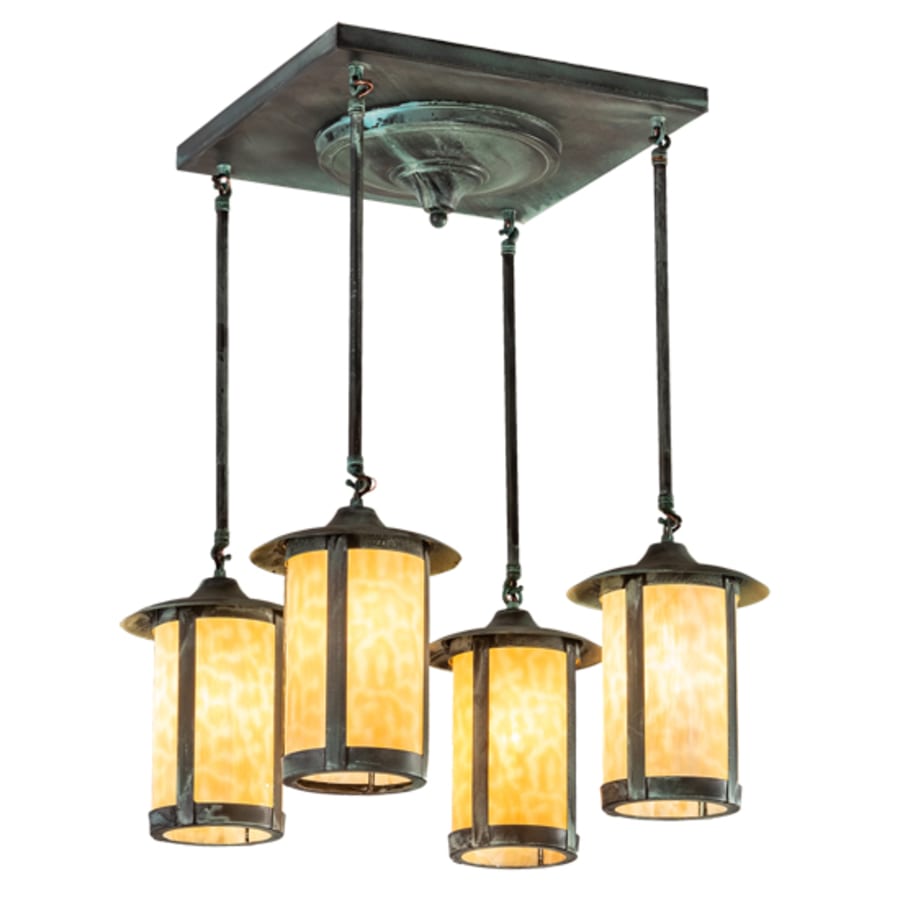 Meyda Tiffany Fulton Prime 4 Light 27" Wide Semi-Flush Ceiling Fixture