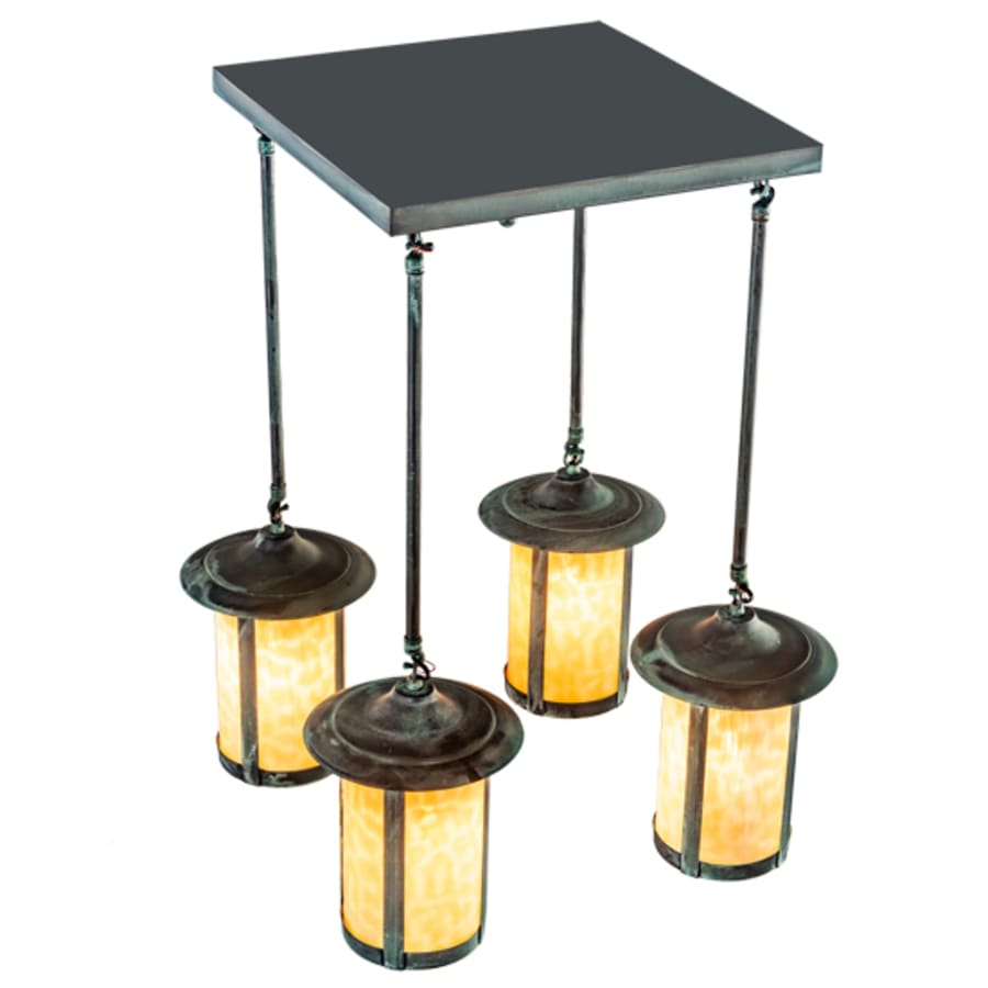 Meyda Tiffany Fulton Prime 4 Light 27" Wide Semi-Flush Ceiling Fixture
