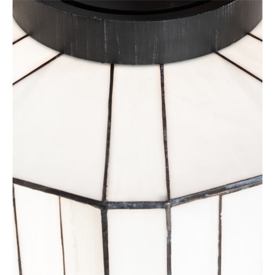 Meyda Tiffany Paramount 24" Wide Flush Mount Waterfall Ceiling Fixture - Antique Iron Gate Finish - GU24 Bulb Base