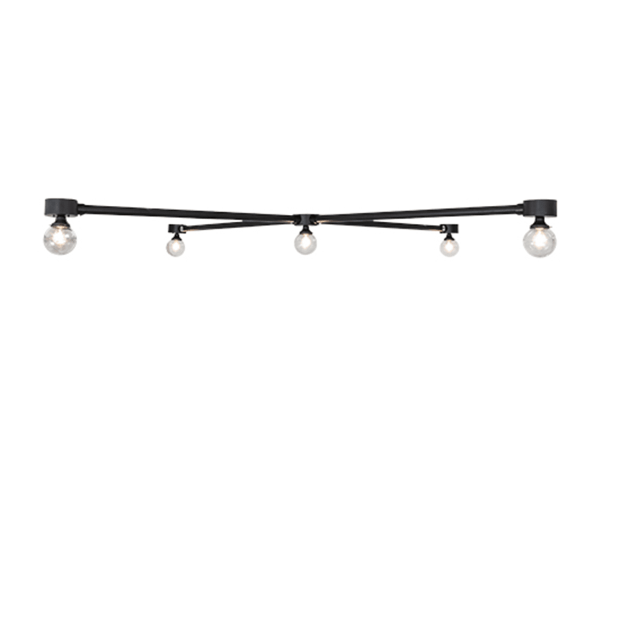 Meyda Tiffany Pronograde Jack 5 Light 96" Wide Flush Mount Ceiling Fixture