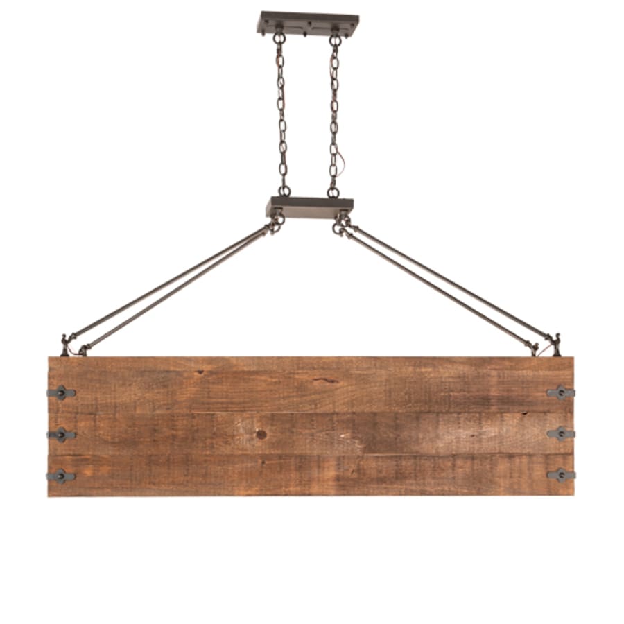 Meyda Tiffany 8 Light 18" Wide Wood Pendant
