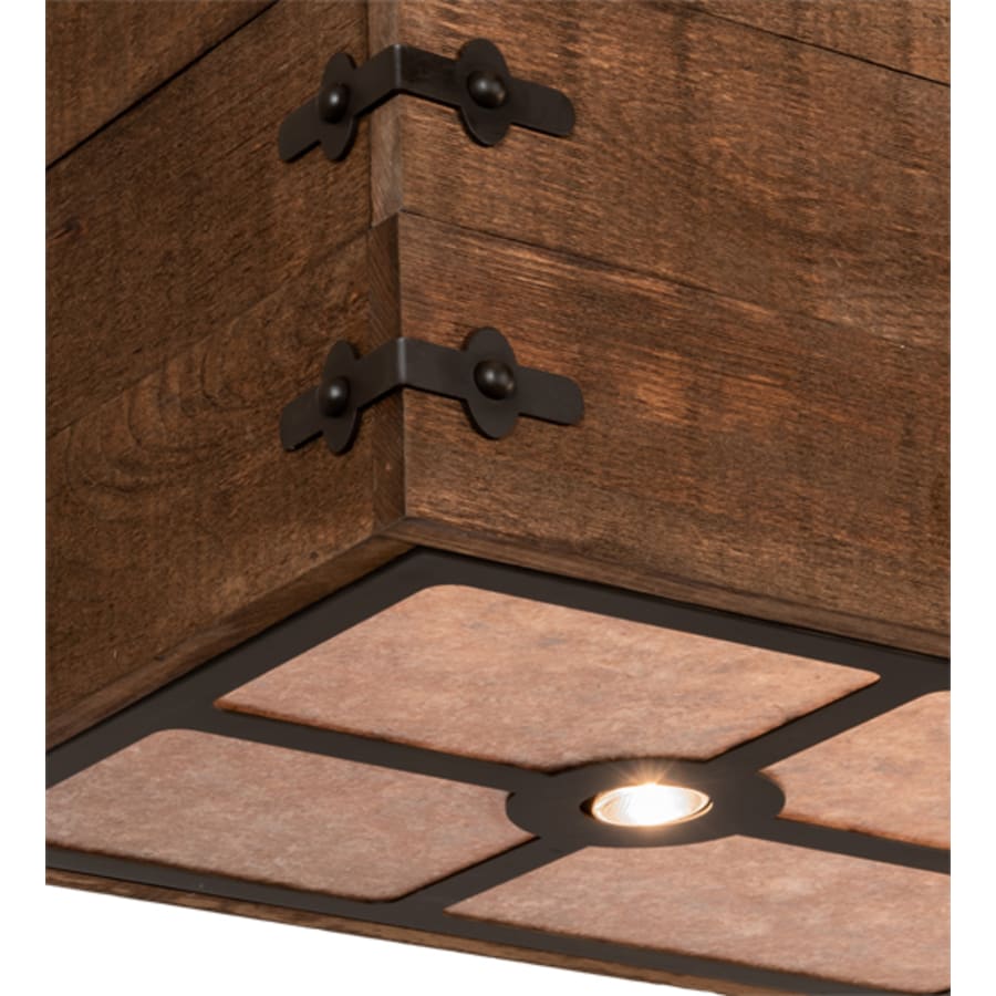 Meyda Tiffany 8 Light 18" Wide Wood Pendant
