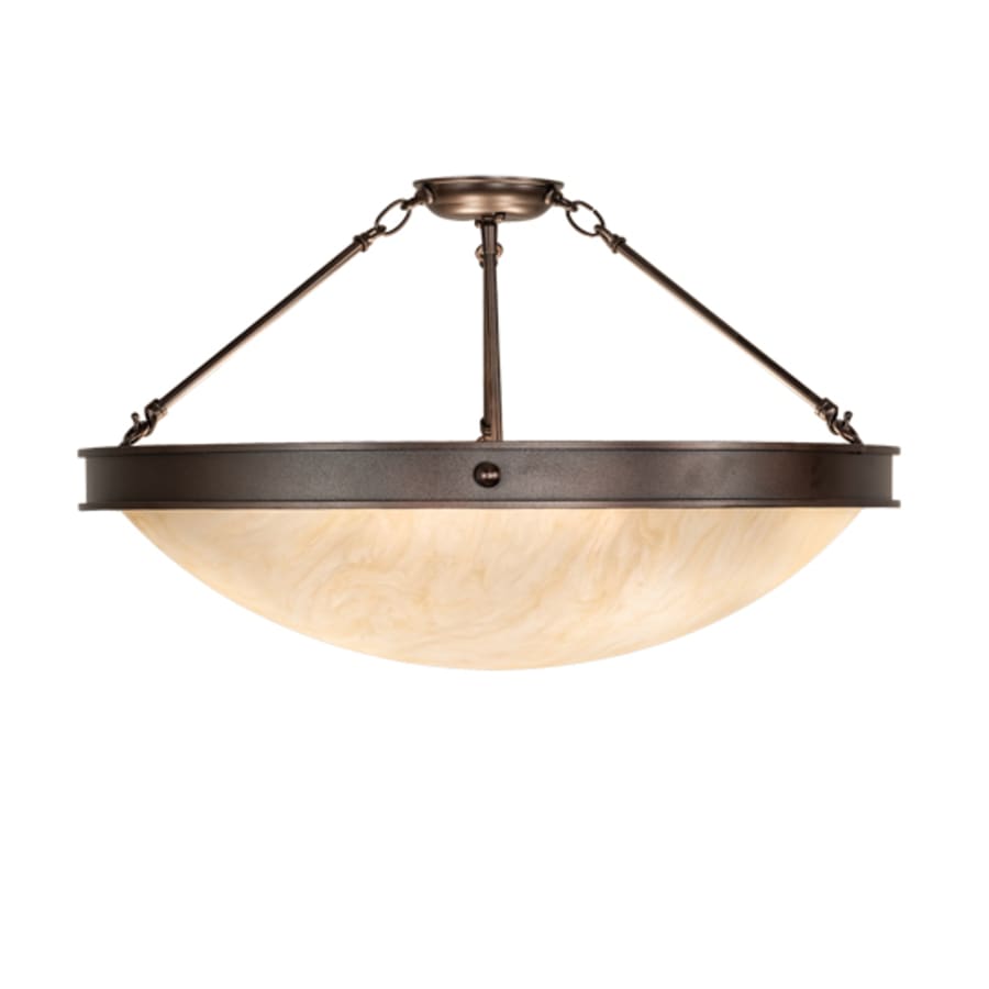 Meyda Tiffany Dionne 4 Light 28" Wide Semi-Flush Bowl Ceiling Fixture