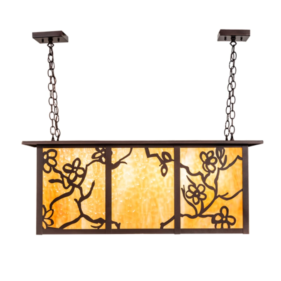 Meyda Tiffany 4 Light 38" Wide Linear Pendant