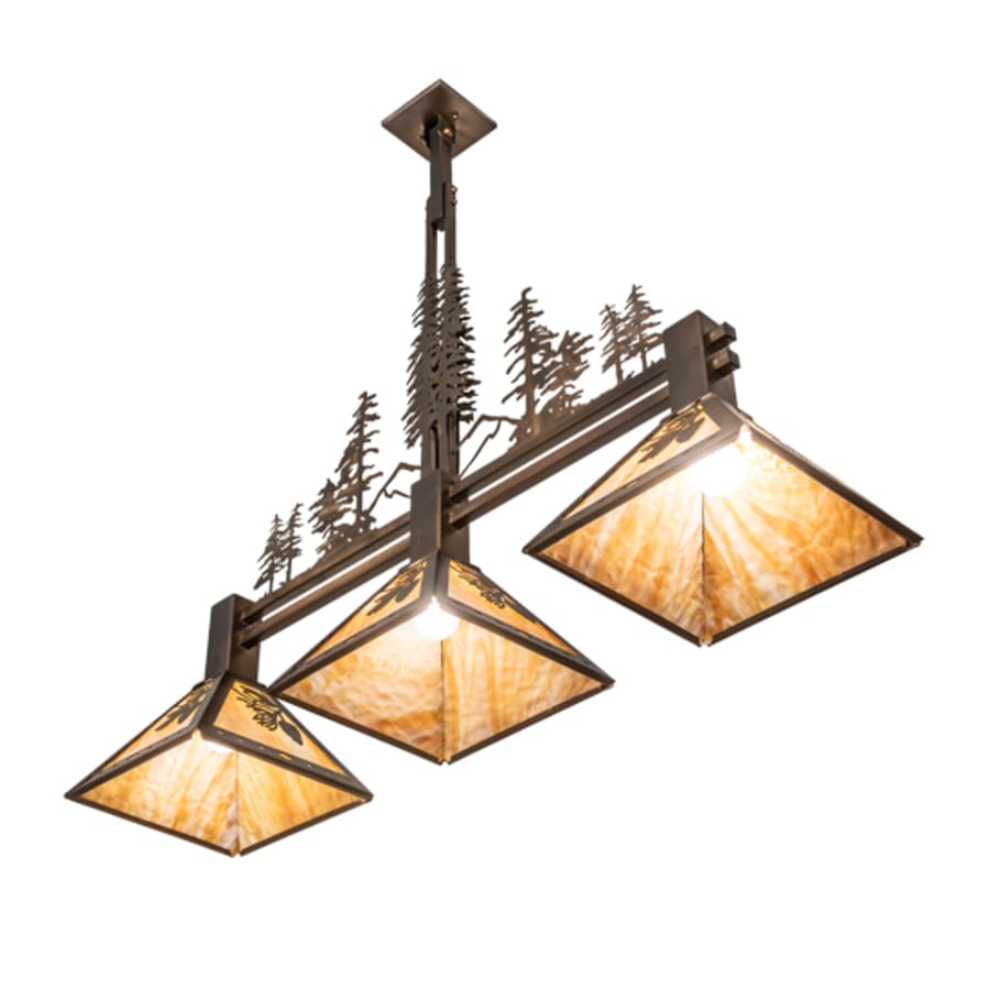 Meyda Tiffany 3 Light 45" Wide Linear Pendant