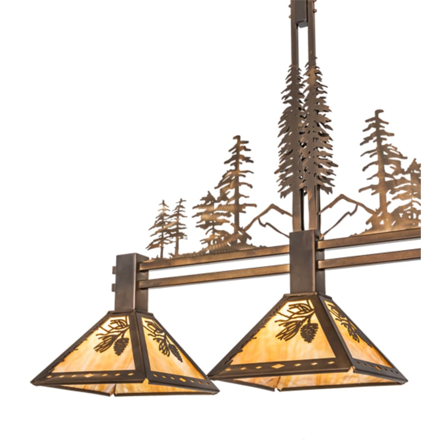 Meyda Tiffany 3 Light 45" Wide Linear Pendant