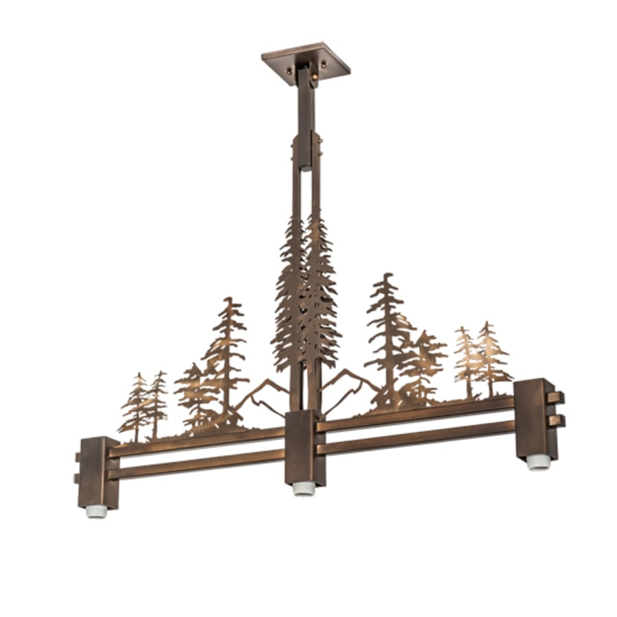 Meyda Tiffany 3 Light 45" Wide Linear Pendant