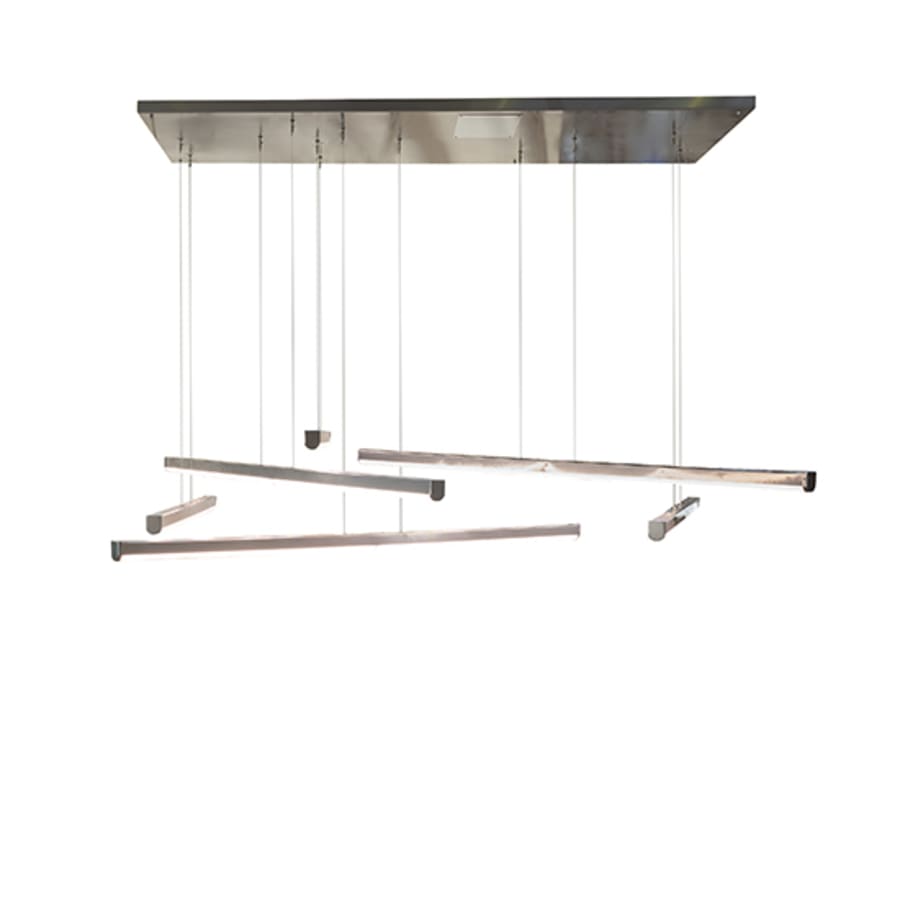 Meyda Tiffany 6 Light 93" Wide Abstract Multi Light Pendant