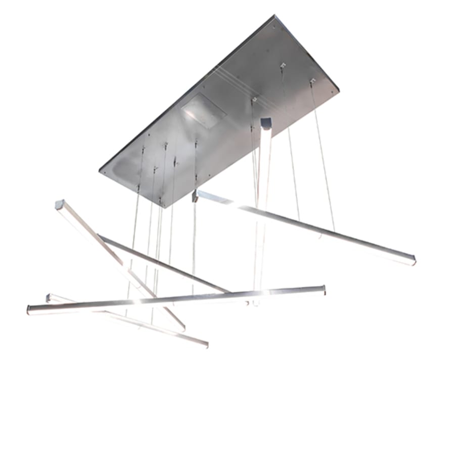 Meyda Tiffany 6 Light 93" Wide Abstract Multi Light Pendant