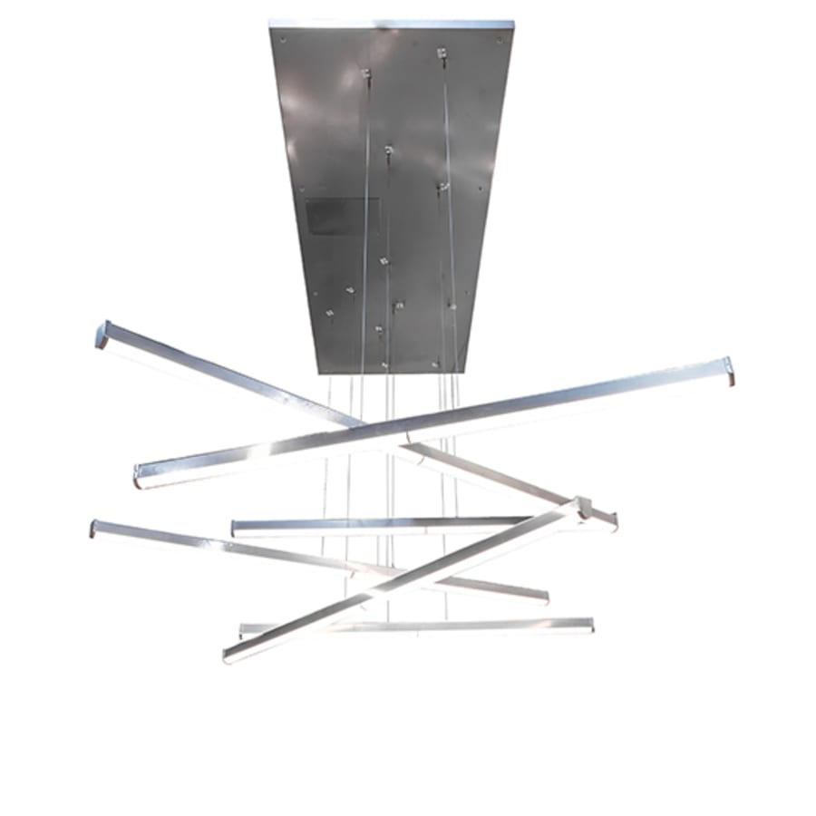 Meyda Tiffany 6 Light 93" Wide Abstract Multi Light Pendant