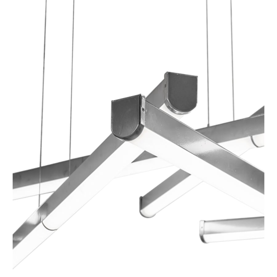 Meyda Tiffany 6 Light 93" Wide Abstract Multi Light Pendant