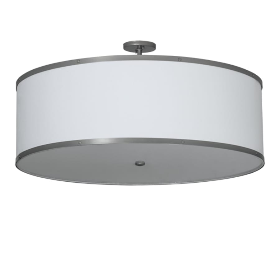 Meyda Tiffany Cilindro 6 Light 36" Wide Semi-Flush Drum Ceiling Fixture - Champagne Finish