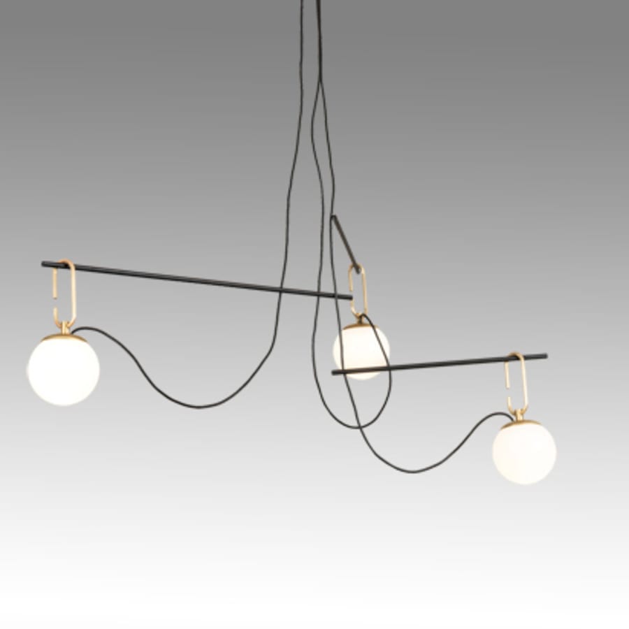 Meyda Tiffany 3 Light 64" Wide Suspension Pendant
