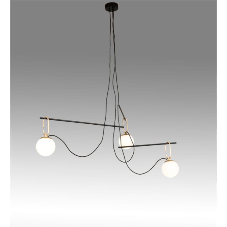 Meyda Tiffany 3 Light 64" Wide Suspension Pendant