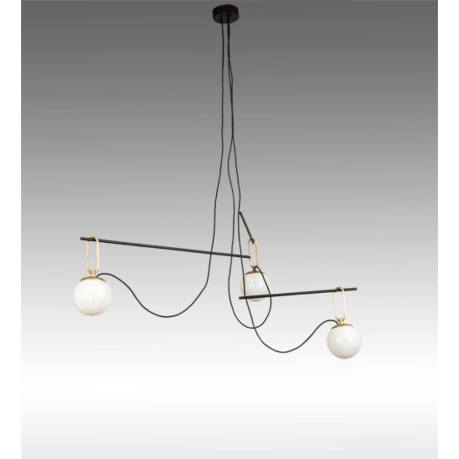 Meyda Tiffany 3 Light 64" Wide Suspension Pendant