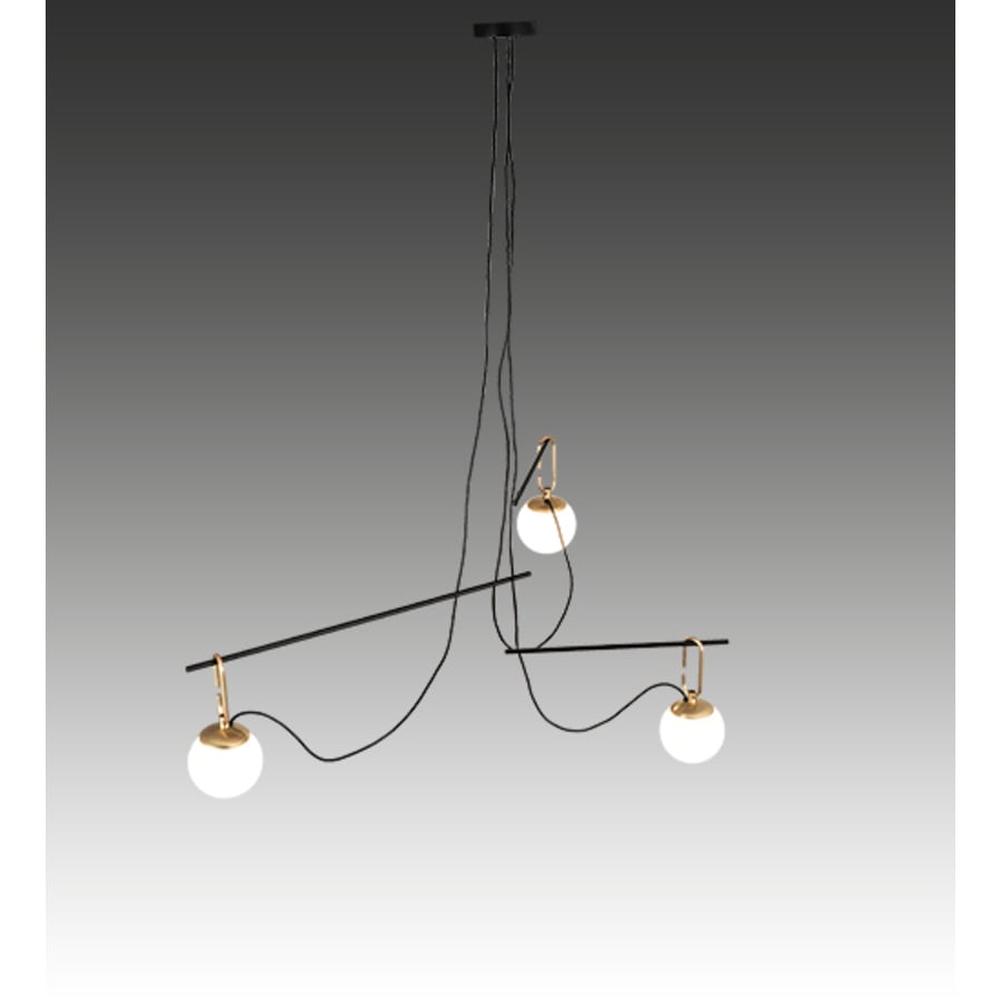 Meyda Tiffany 3 Light 64" Wide Suspension Pendant