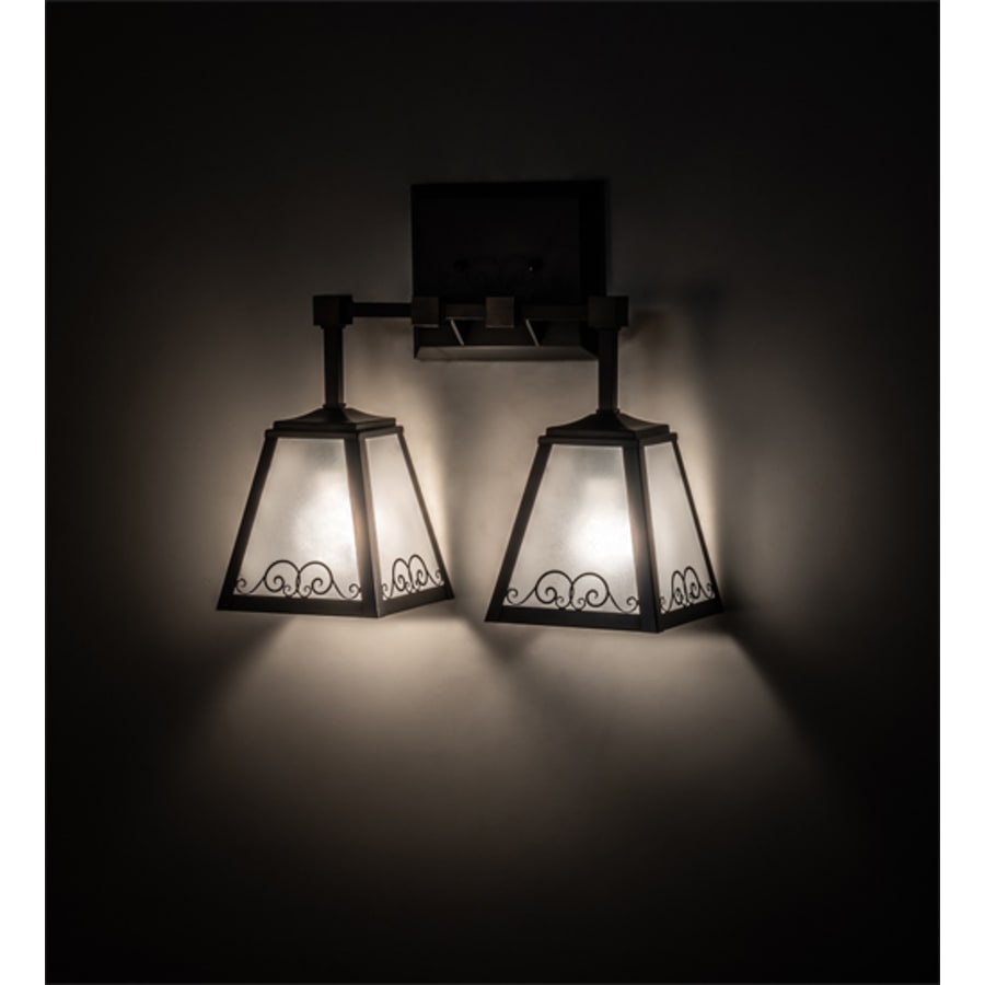 Meyda Tiffany Putrelo 2 Light 15" Tall Wall Sconce