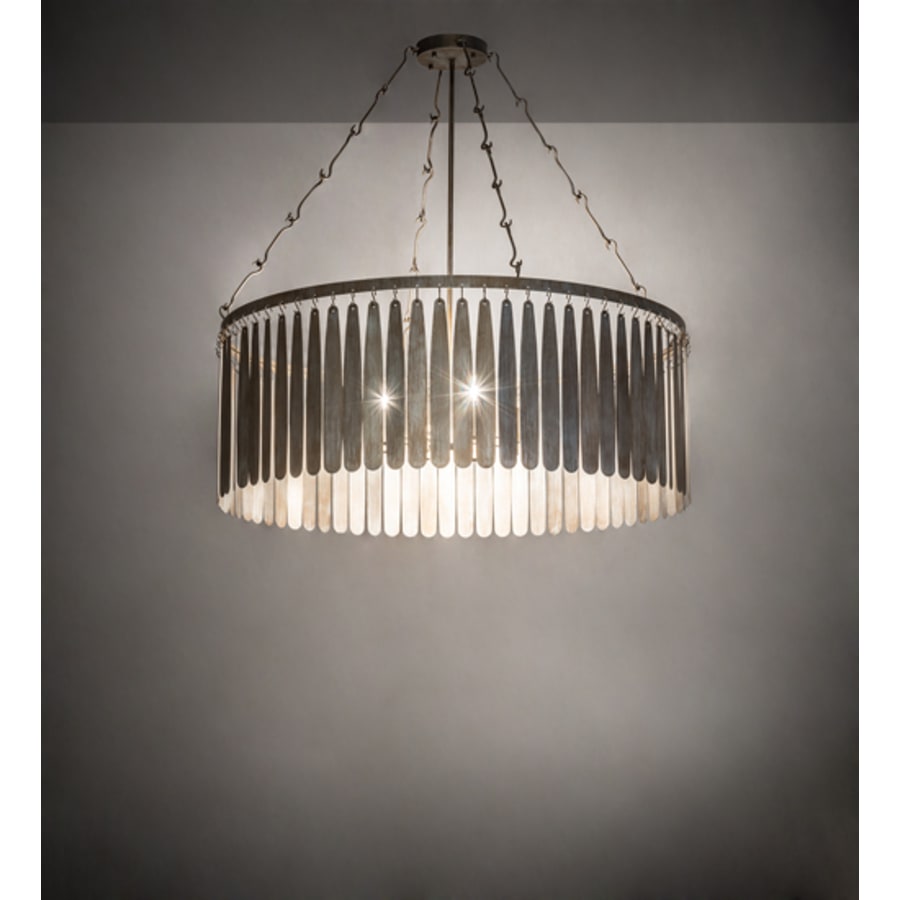 Meyda Tiffany Gibson 8 Light 48" Wide Semi-Flush Drum Ceiling Fixture