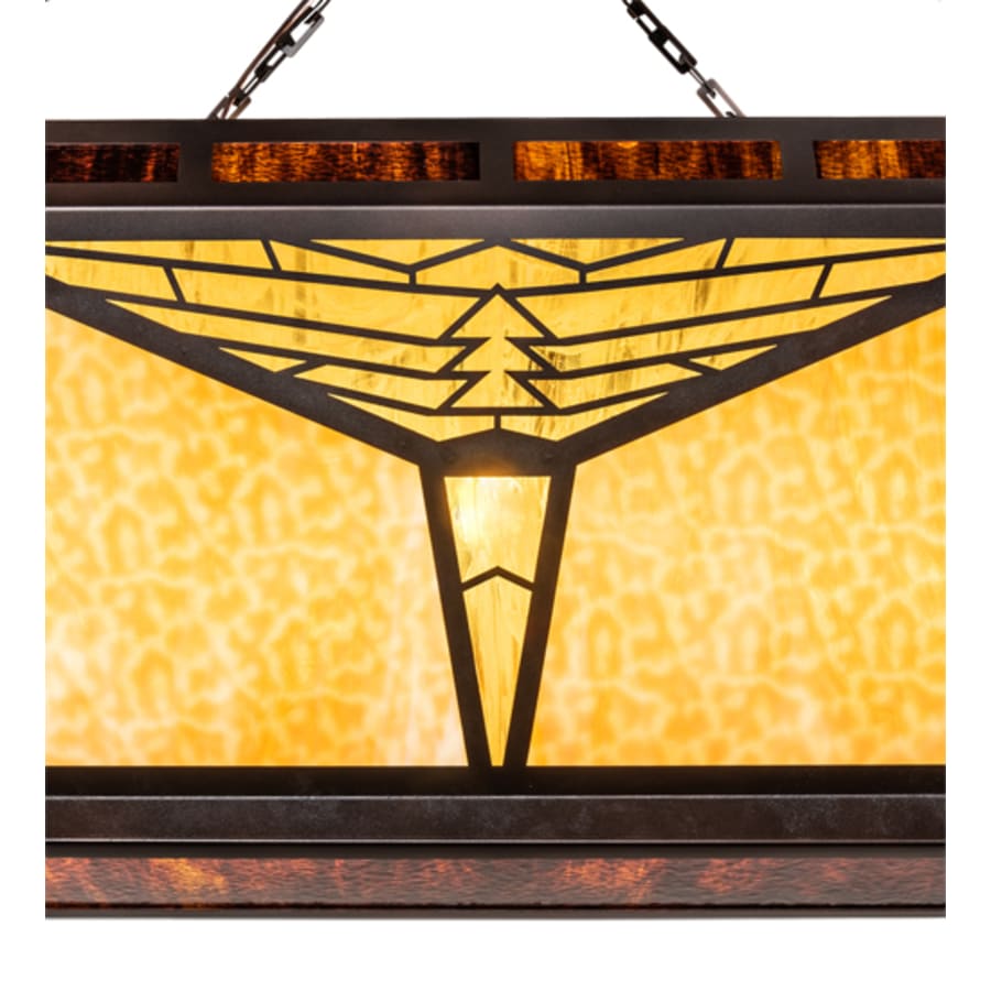 Meyda Tiffany Nuevo Mission 9 Light 48" Wide Semi-Flush Linear Ceiling Fixture