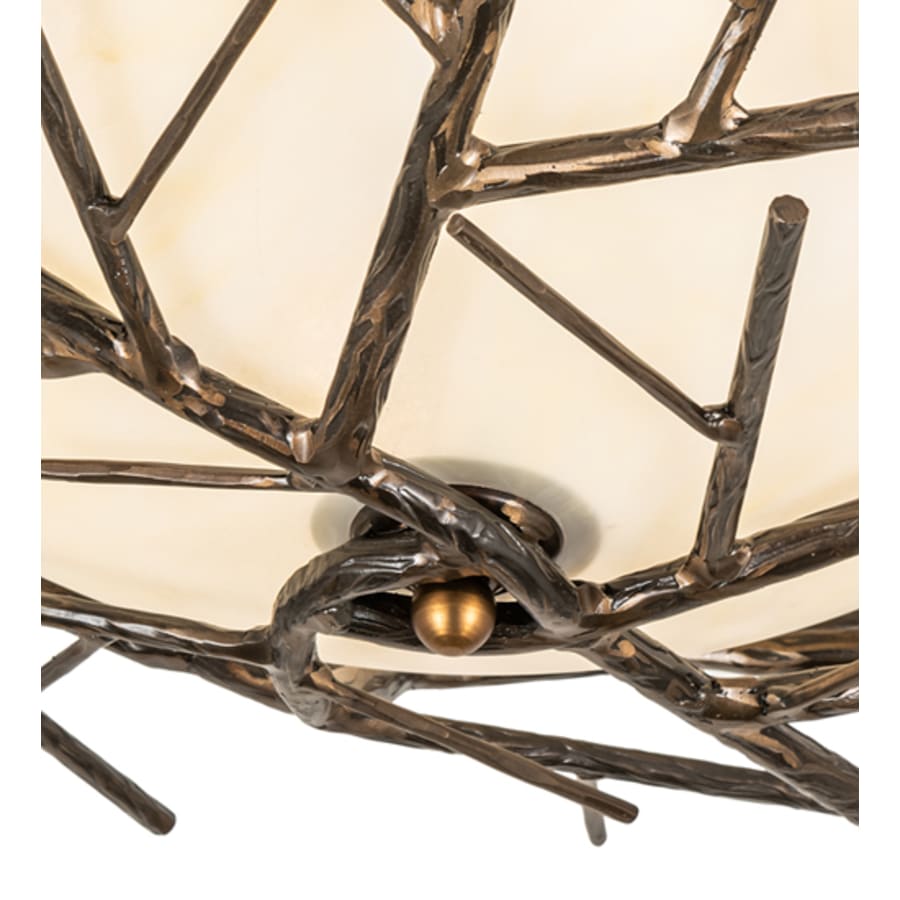Meyda Tiffany Branches 4 Light 23" Wide Semi-Flush Bowl Ceiling Fixture