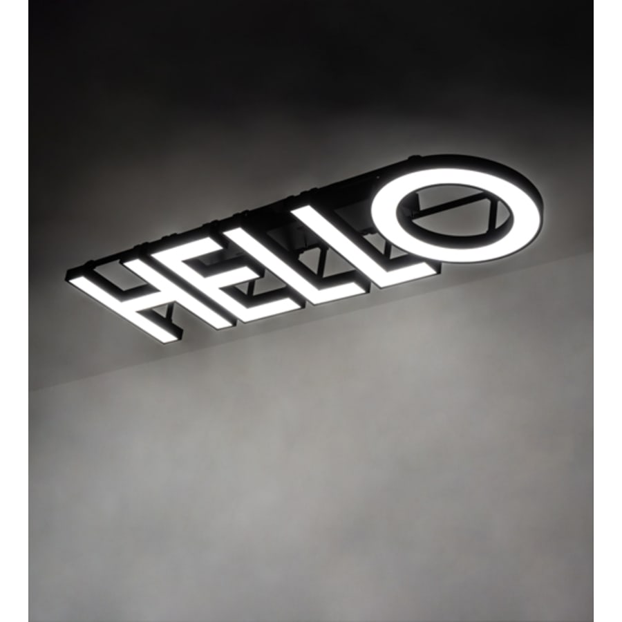 Meyda Tiffany Personalized 81" Wide LED Semi-Flush Ceiling Fixture