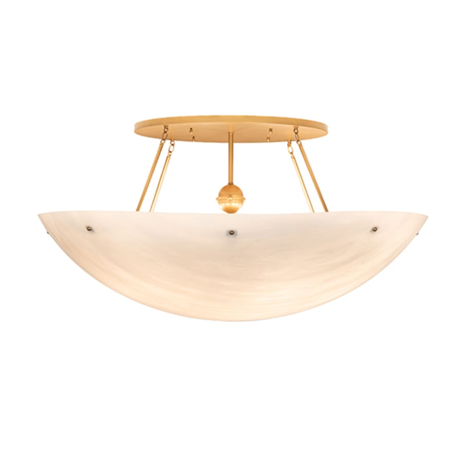 Meyda Tiffany Artesia 12 Light 60" Wide Semi-Flush Bowl Ceiling Fixture - Gold Metallic Finish