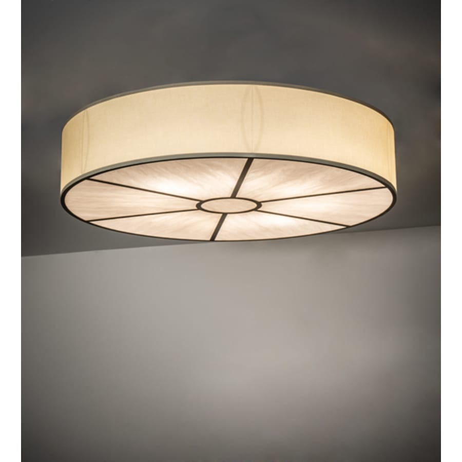 Meyda Tiffany Cilindro 8 Light 48" Wide Semi-Flush Drum Ceiling Fixture - Antique Finish