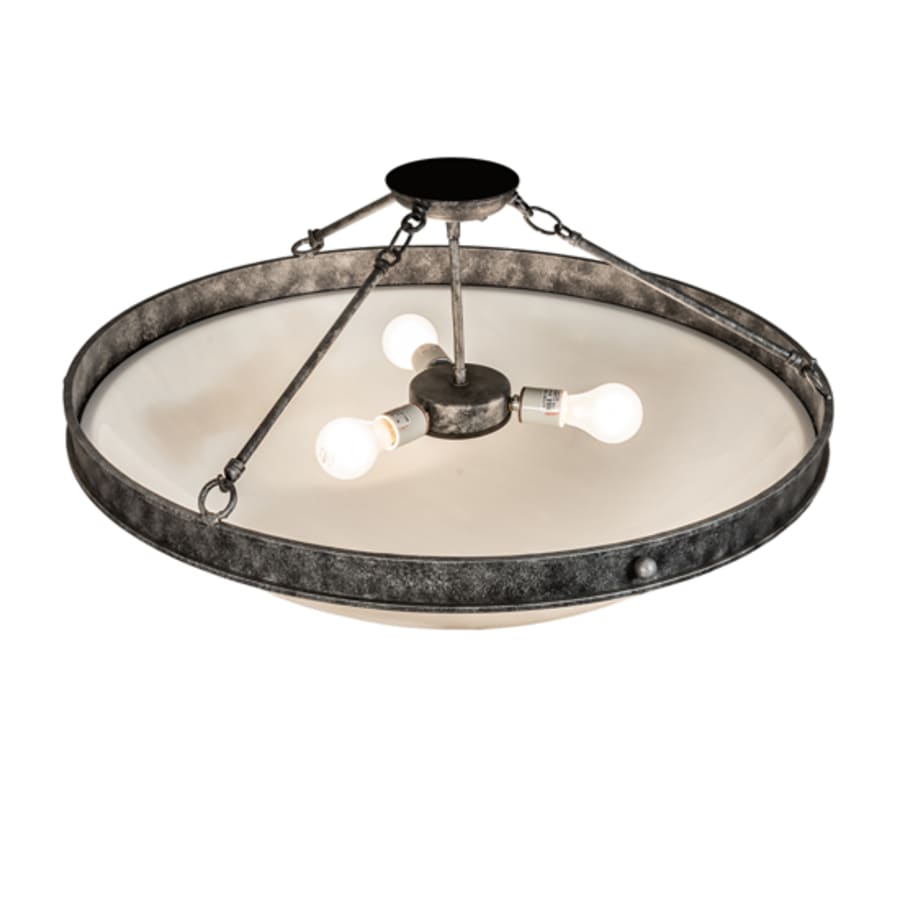 Meyda Tiffany Dionne 3 Light 31" Wide Semi-Flush Bowl Ceiling Fixture